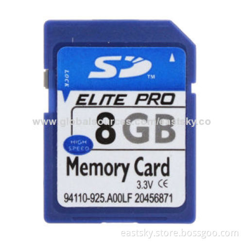 8GB SD Card, 64MB to 32GB Memory Capacity, Provides OEM Service, Custom Logo Available